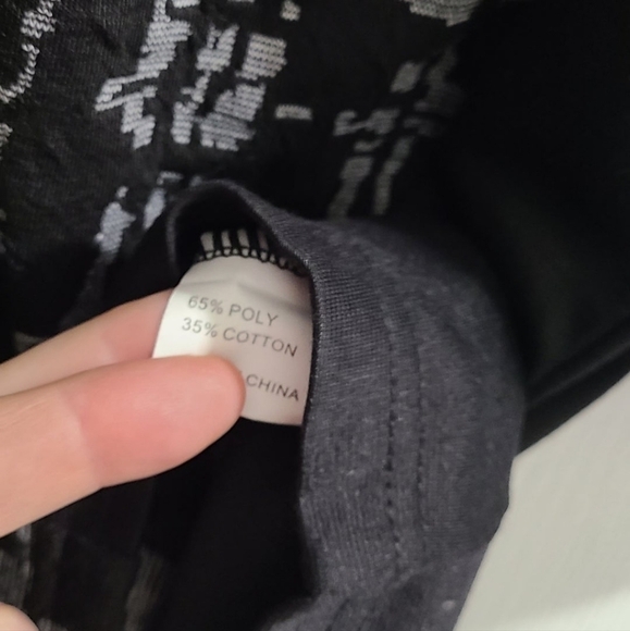 TRÏBE Full zippered Black & Gray Dress Jacket Coat Size Small NWT - Picture 8 of 8